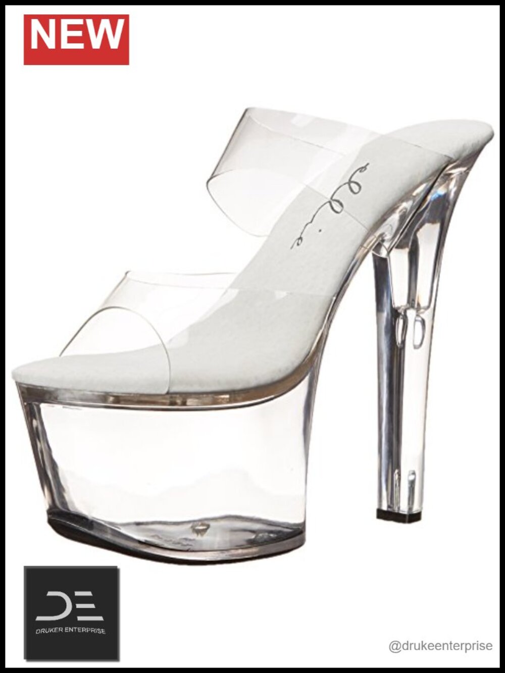 Platform Sandals High Heel Rhinestone Ankle Strap Open Toe